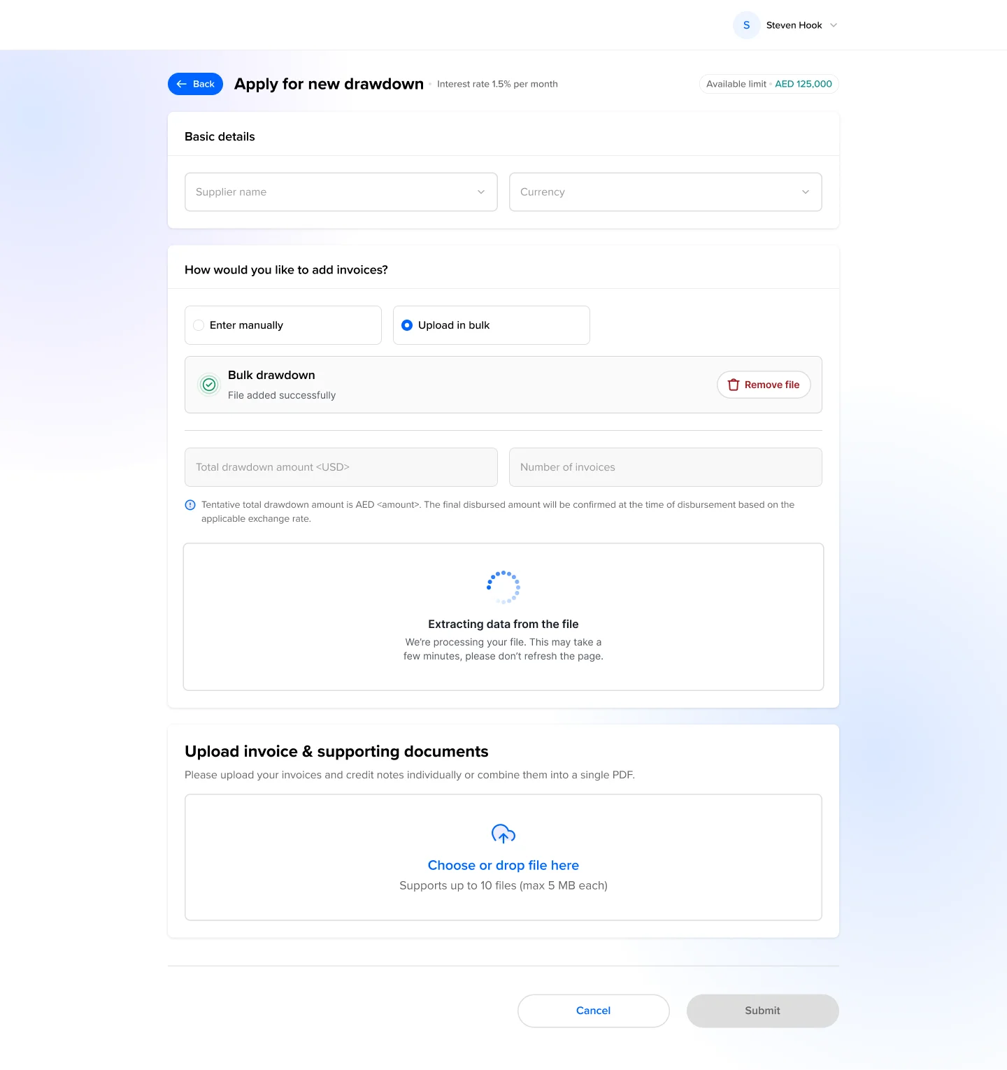 System extracts and maps invoice data automatically