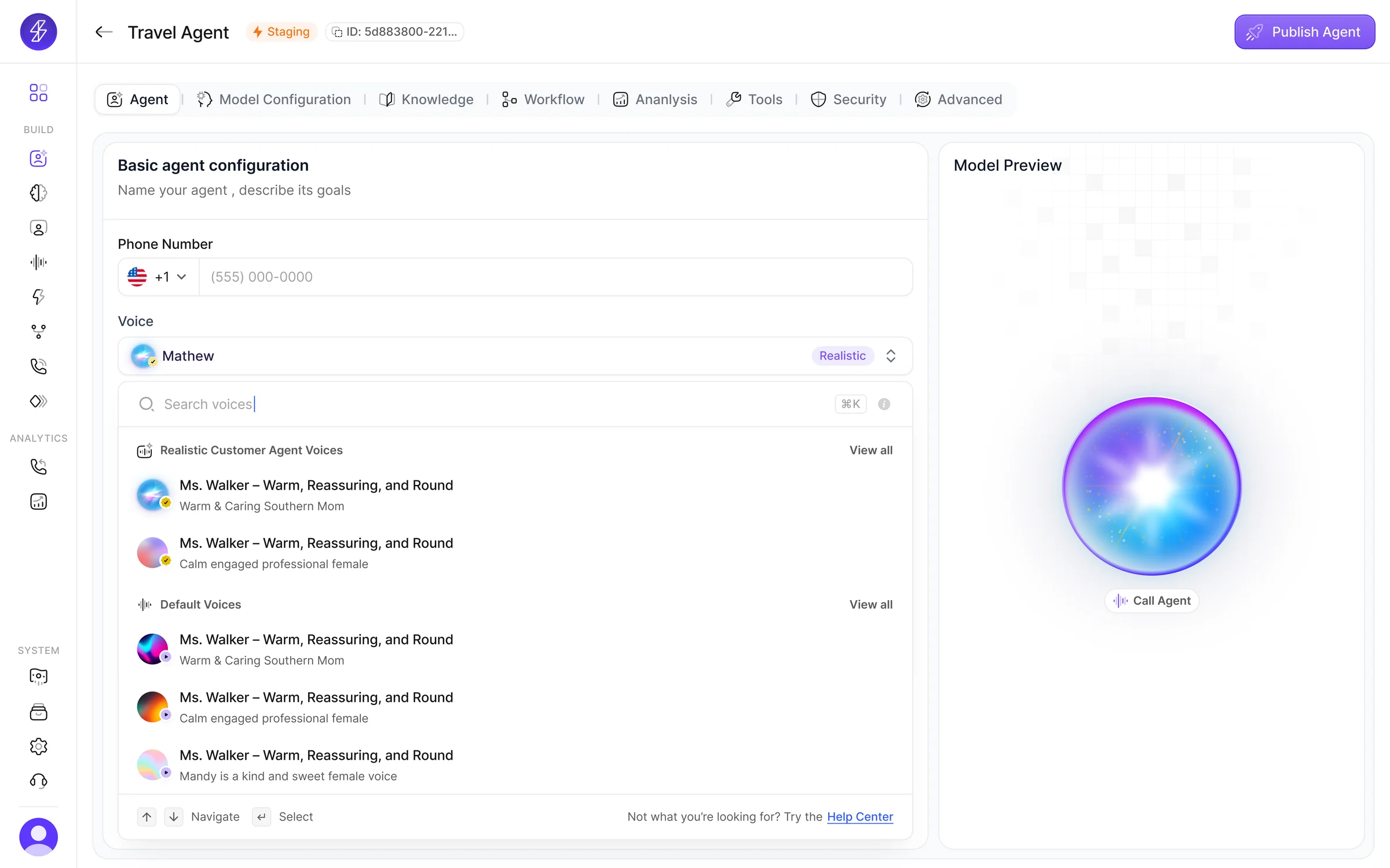 Agent builder modules